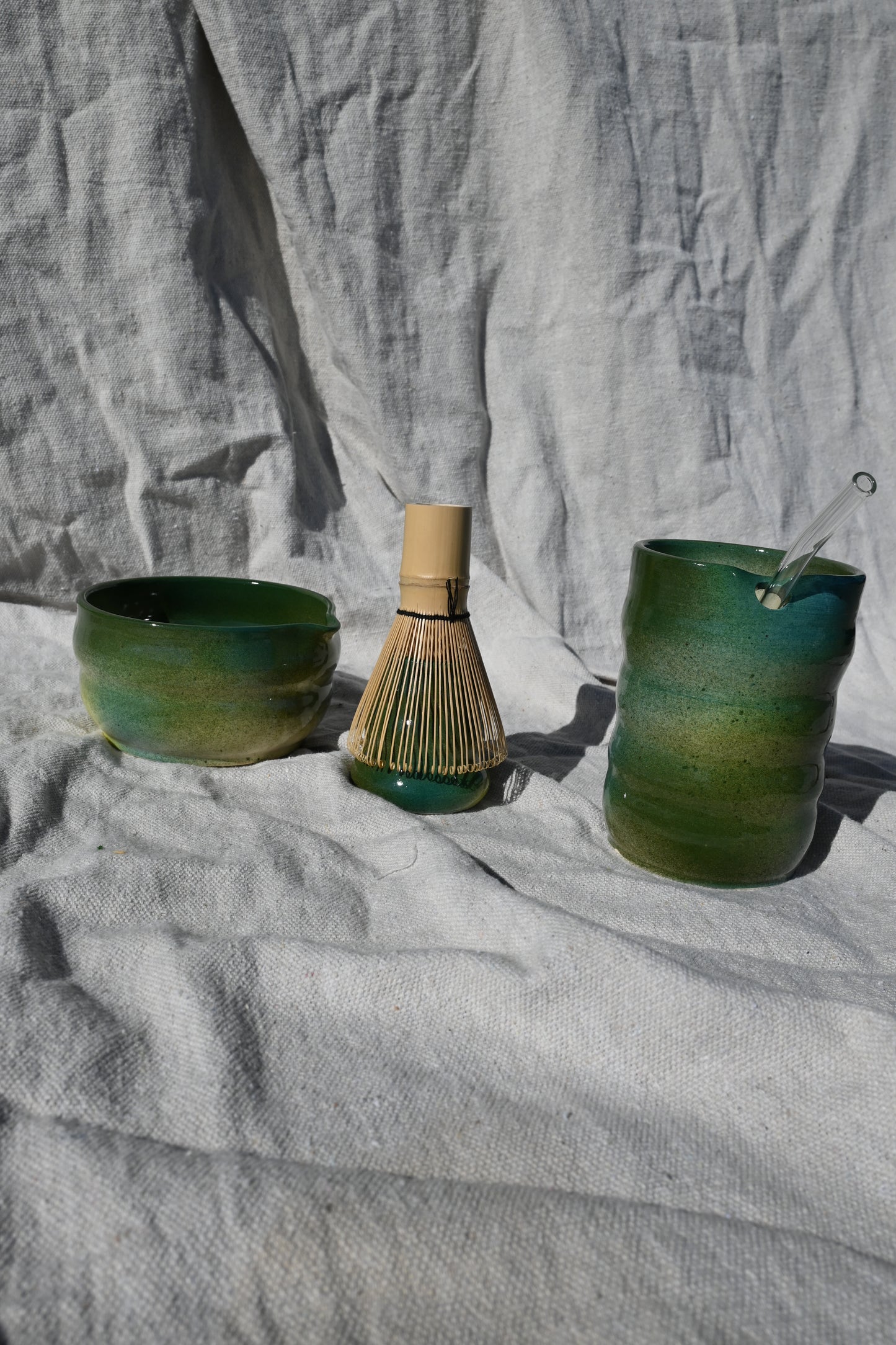 Mossy Sippy Cup and Matcha Set
