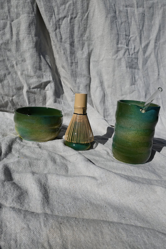 Mossy Sippy Cup and Matcha Set