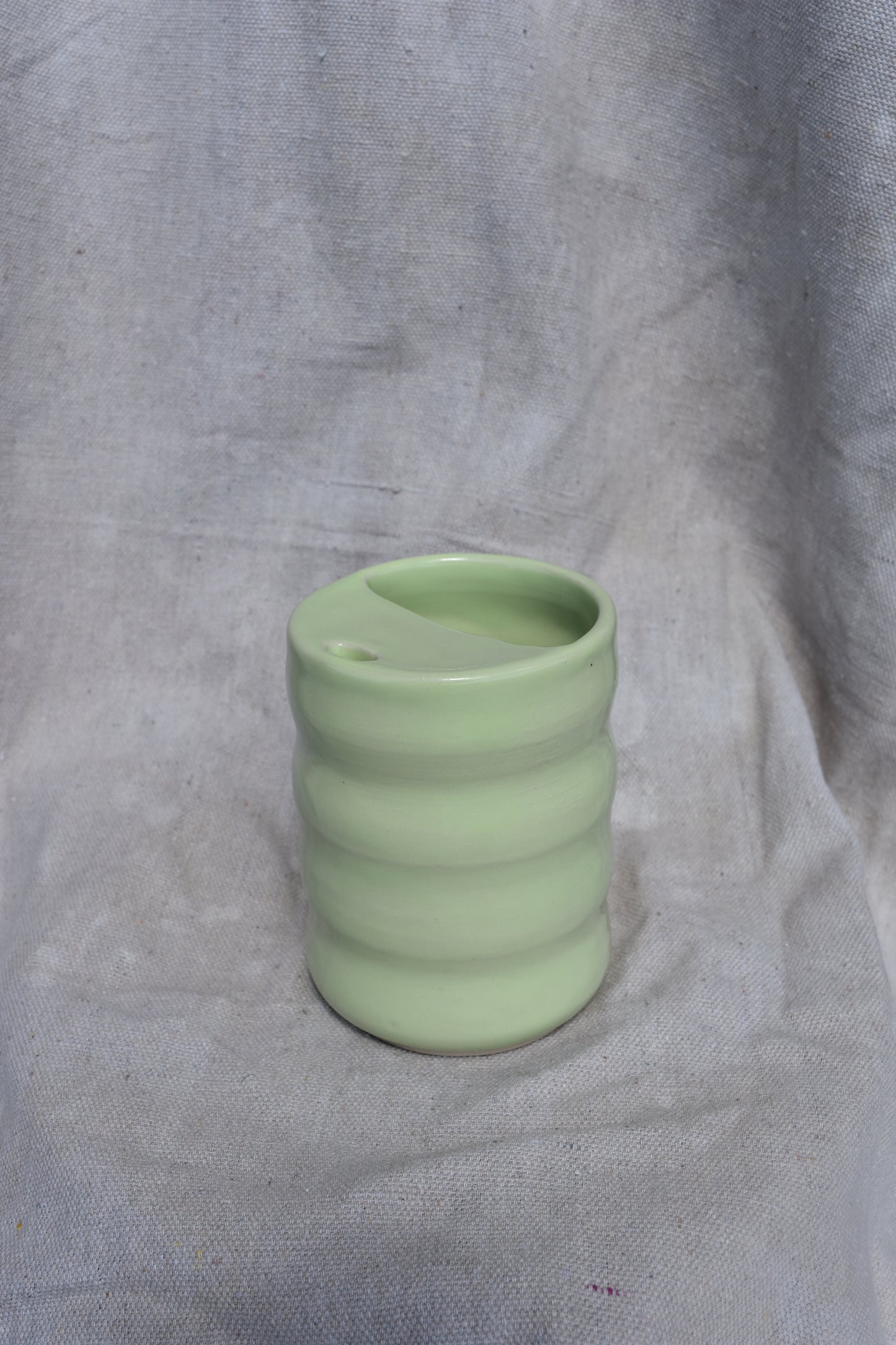 Lidded Honeydew Cup