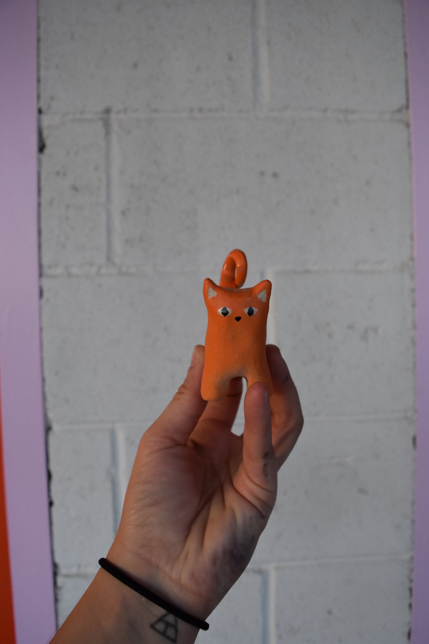 Bowser the Orange Kitty Figurine