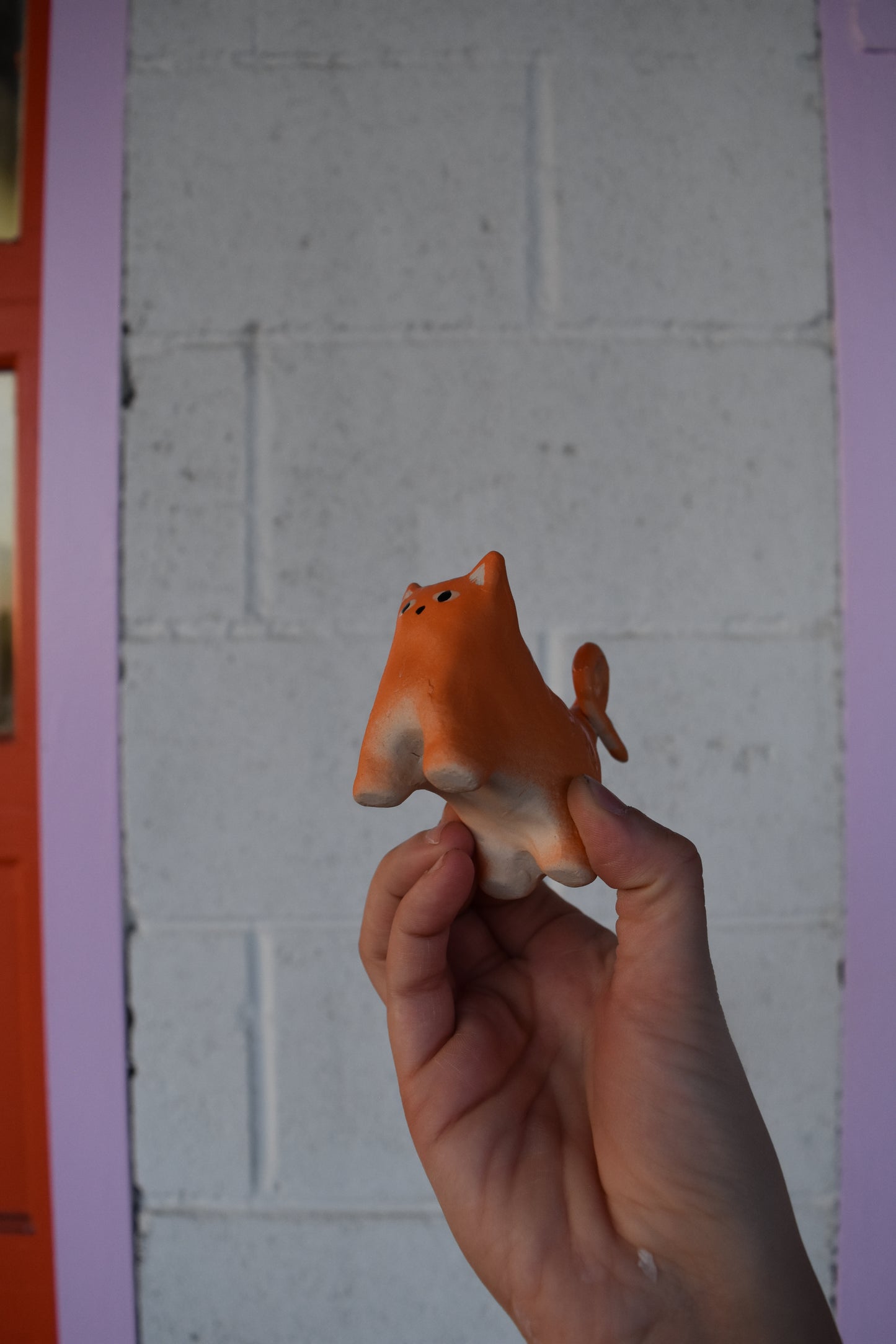Bowser the Orange Kitty Figurine