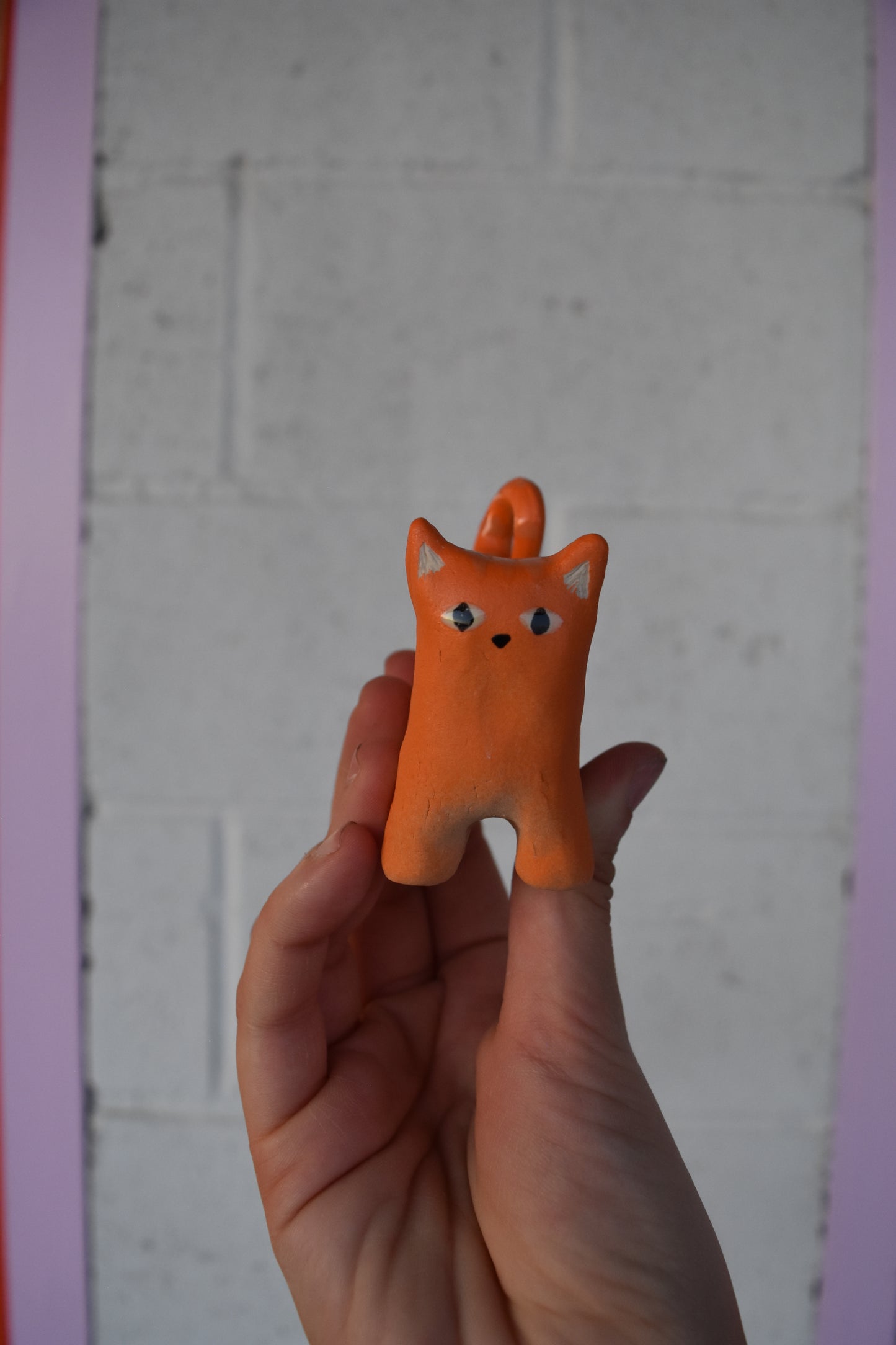 Bowser the Orange Kitty Figurine