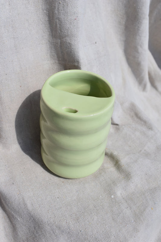 Lidded Honeydew Cup