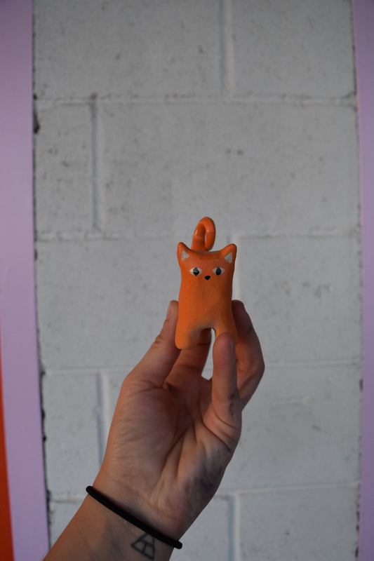 Bowser the Orange Kitty Figurine